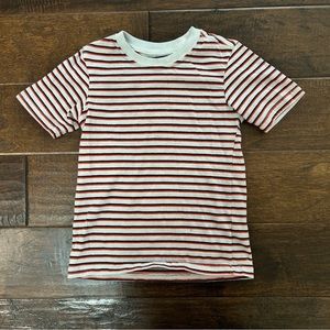 Wonder Nation Boys Striped Tee | Red Multi